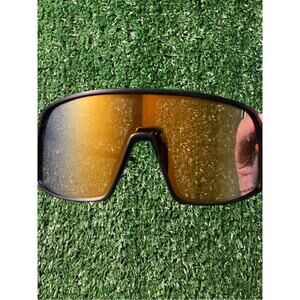 Oakley Sutro Sunglasses with Orange Mirrored Lens and Black Frame